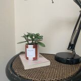Table d’appoint ou chevet en rotin vintage