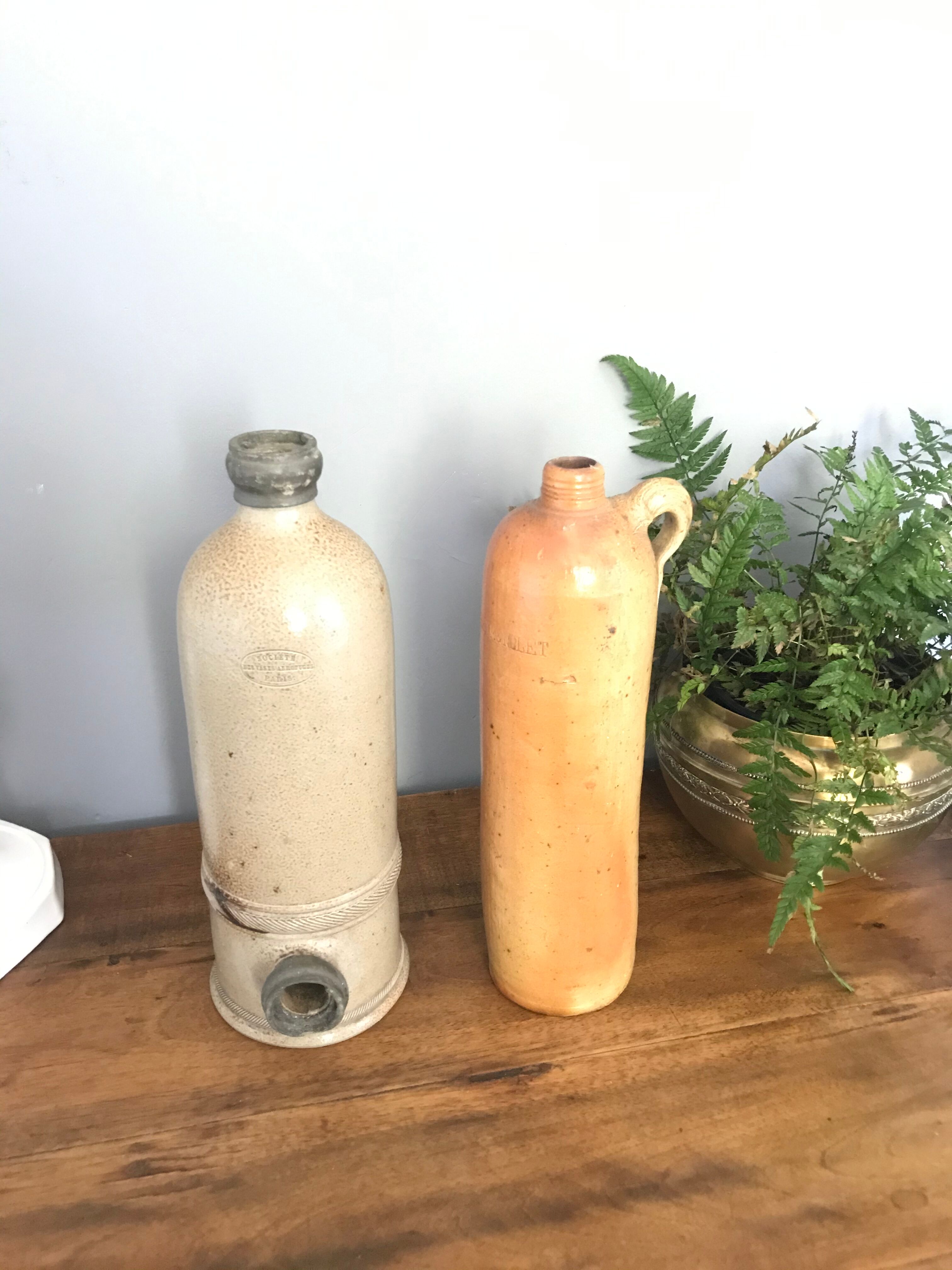 Old sandstone bottle