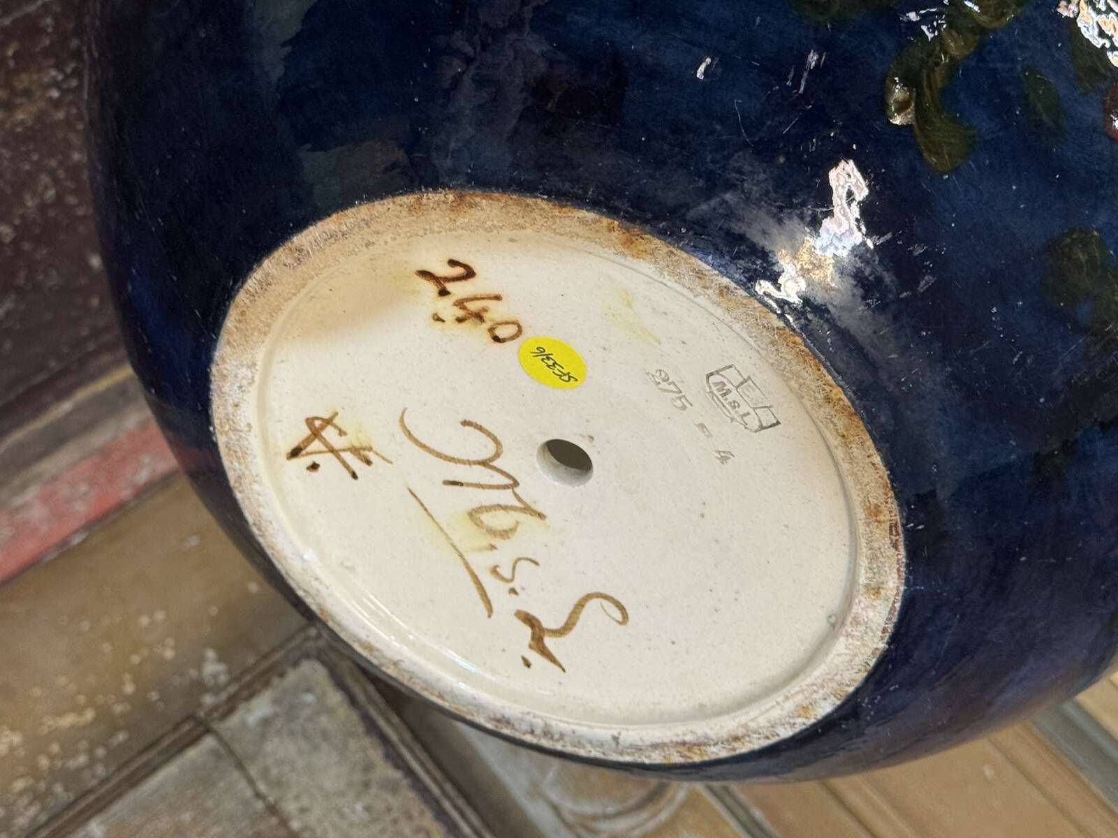 Cache pot XIXème à décor impressionniste