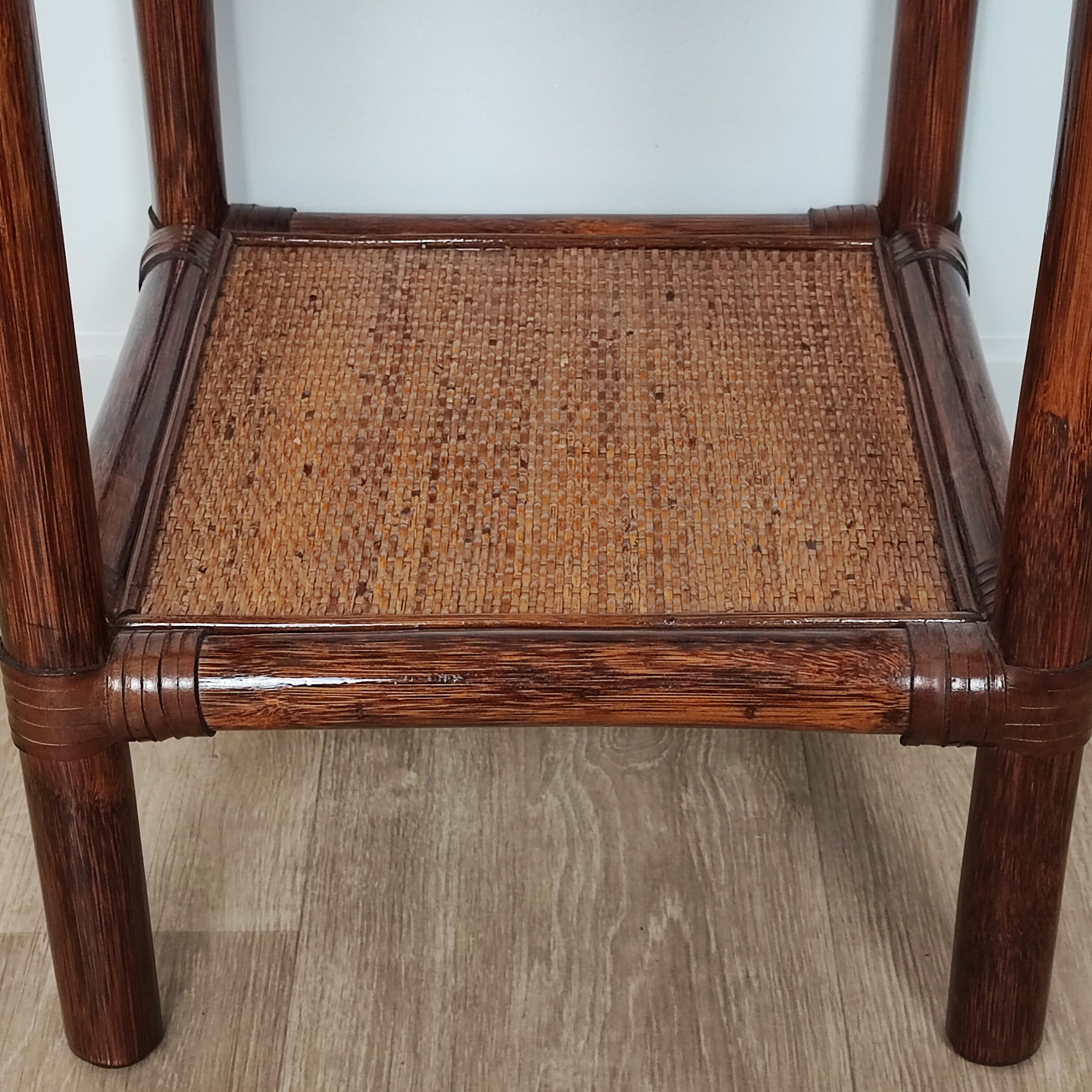 Rattan sofa bedside table