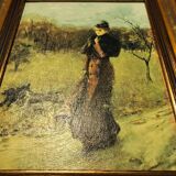 Reproduction The Walk in Naples Park (on canvas) by Giovanni Boldini