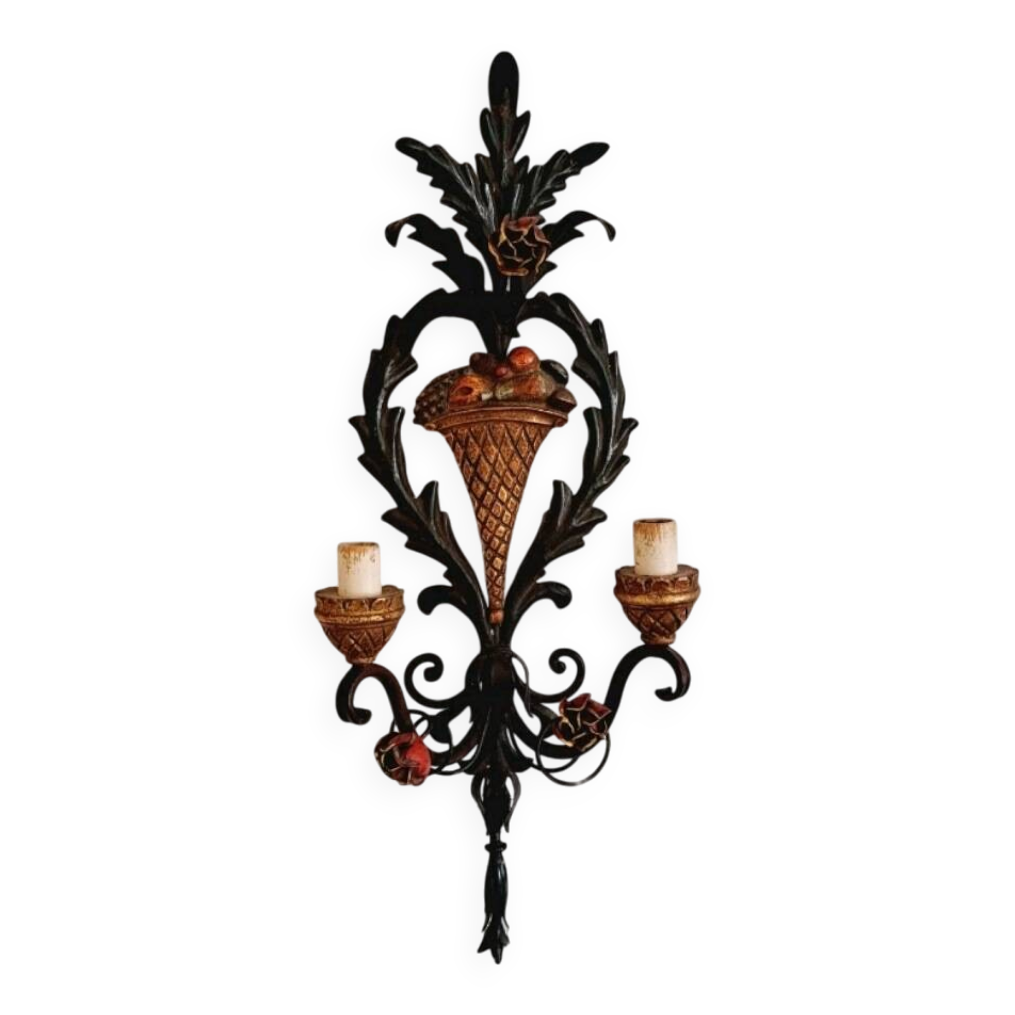 Large Florentine wall light by Salvadori