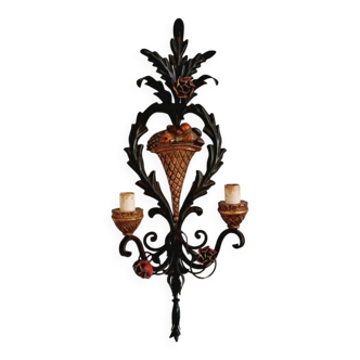 Large Florentine wall light by Salvadori