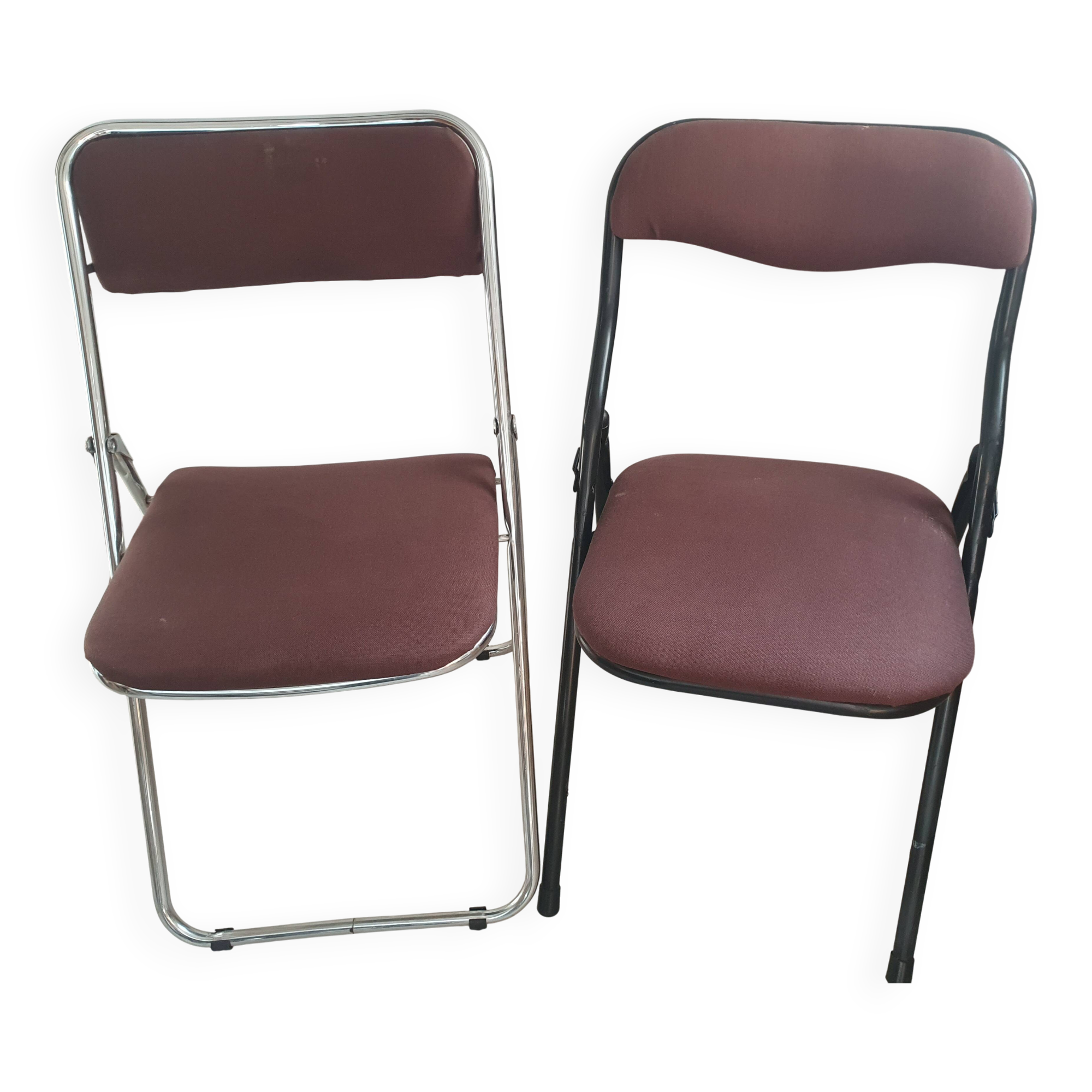 Set of 2 vintage folding chairs (or sold individually)
