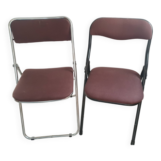 Set of 2 vintage folding chairs (or sold individually)