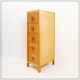 Vintage industrial 5-drawer filing cabinet
