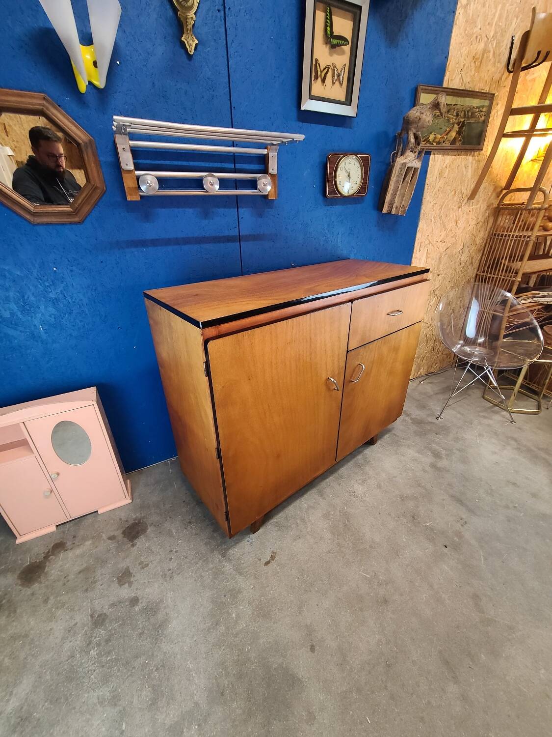 Light wood sideboard, mid-20th century