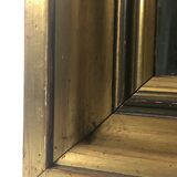 Rectangular mirror in gilded wood 54 x 44 cm