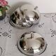 Lot de 5 cloches pour assiettes en métal inox  , cloche à fromage , à dessert