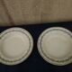 2 assiettes creuses  23,5 cm en porcelaine de Gien  Terre de fer modèle Austerlitz