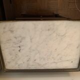 Bedside mahogany and marble