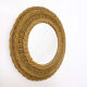 Round wicker mirror, 34cm