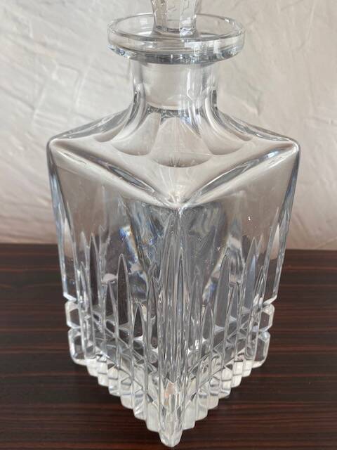 VINTAGE CRYSTAL WHISKEY CARAFE