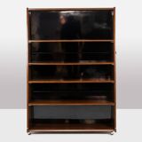 “Double-sided” rosewood bookcase on casters. Circa 1960. LS58761008H