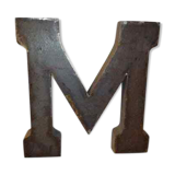 Industrial iron letter "M"