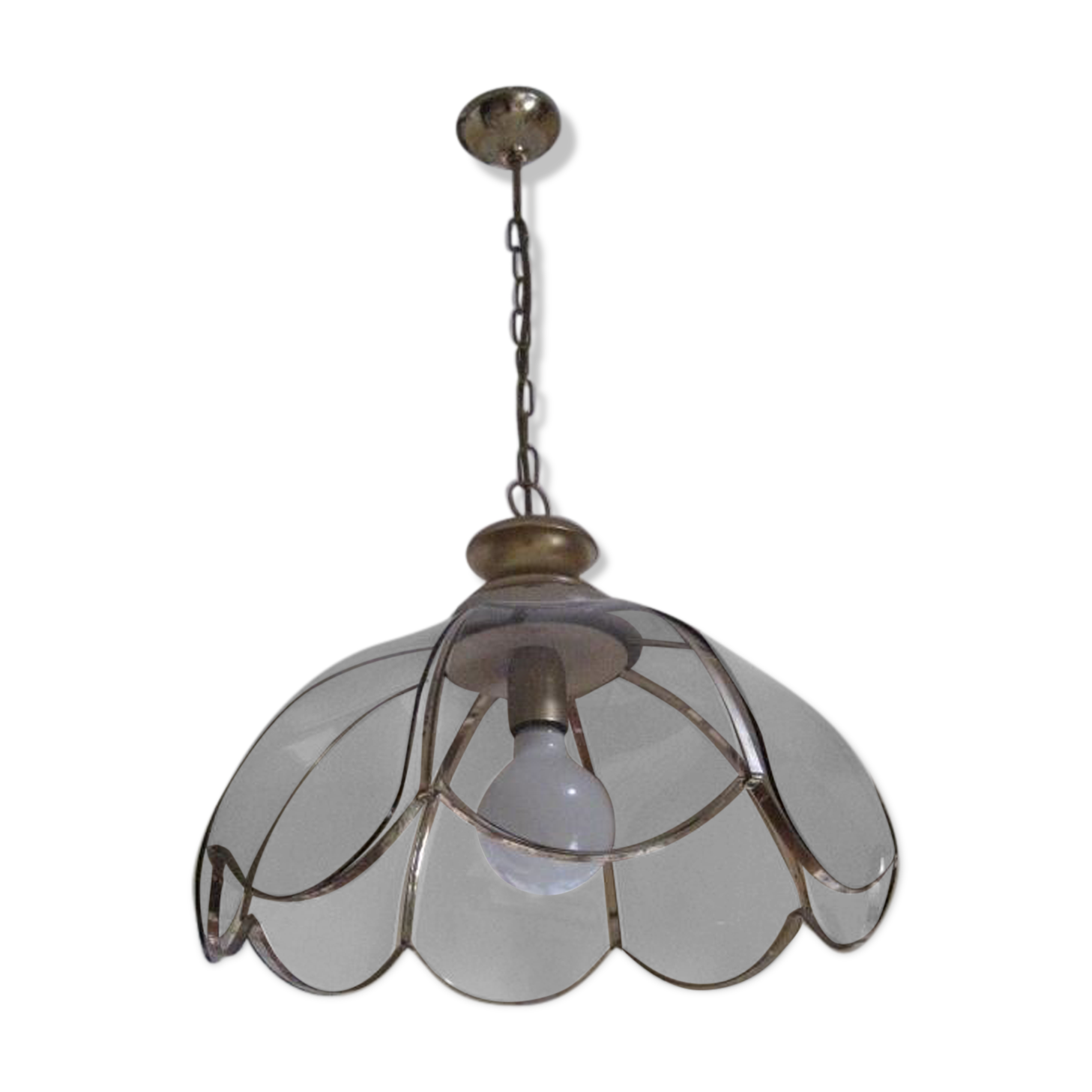 Golden metal luster "flower" early 80s