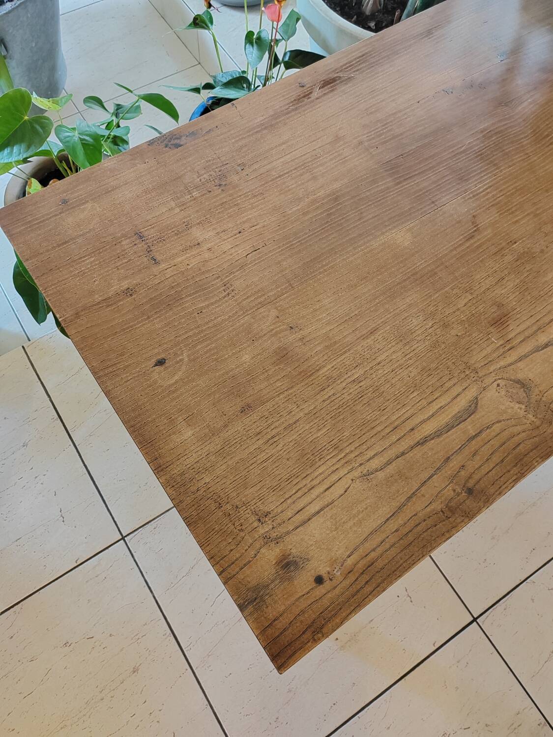 Antique solid wood coffee table