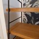 Large string shelf on vintage foot