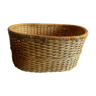 Old rattan oval basket