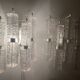 Paolo Venini pair of Murano glass wall lights, Italy 1960s
