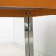 Willy Rizzo Style MidCentury Modern Italian Chrome and Leather Dining Table