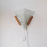 Glass wall lamp, 1980s
