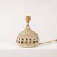 Georges Pelletier. Openwork and glazed terracotta lamp. Circa 1960-70.