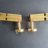 Paire de spots appliques murales loft space age années 70