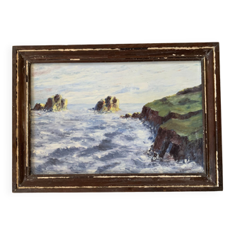 Tableau ancien signé / huile sur panneau