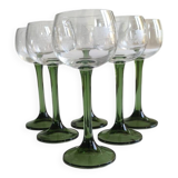 Set of 6 Alsace stemmed glasses