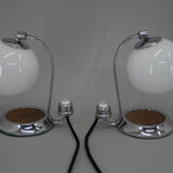 Set of two art deco table lamps, 1930s