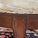 Napoleon III bergère in mahogany from the late 19th century to be reupholstered.