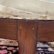 Napoleon III bergère in mahogany from the late 19th century to be reupholstered.