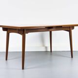 Table à manger en teck AT-312 par Hans J. Wegner pour Andreas Tuck, années 1960