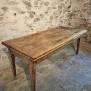 19th Century French Farmhouse Table in Chestnut Wood, Extendable to 365cm, Rustic Dining or Work Table