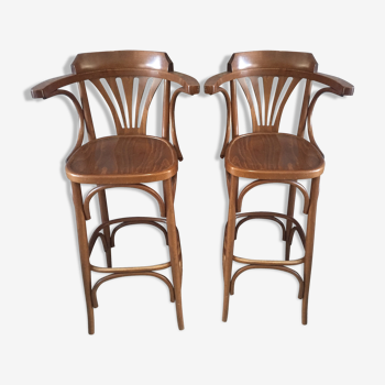 Duo of bar chairs