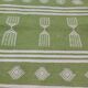 Handmade handmade green and white kilim carpet 60x95cm