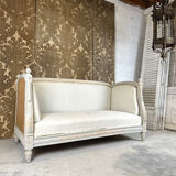 Louis XVI style alcove bed bench, 1900 period