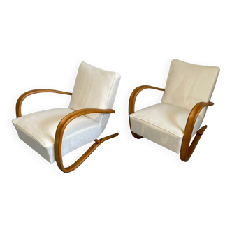 Ensemble de fauteuils Halabala H269