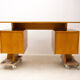 Mid century beechwood writing desk, 1970´s, Czechoslovakia