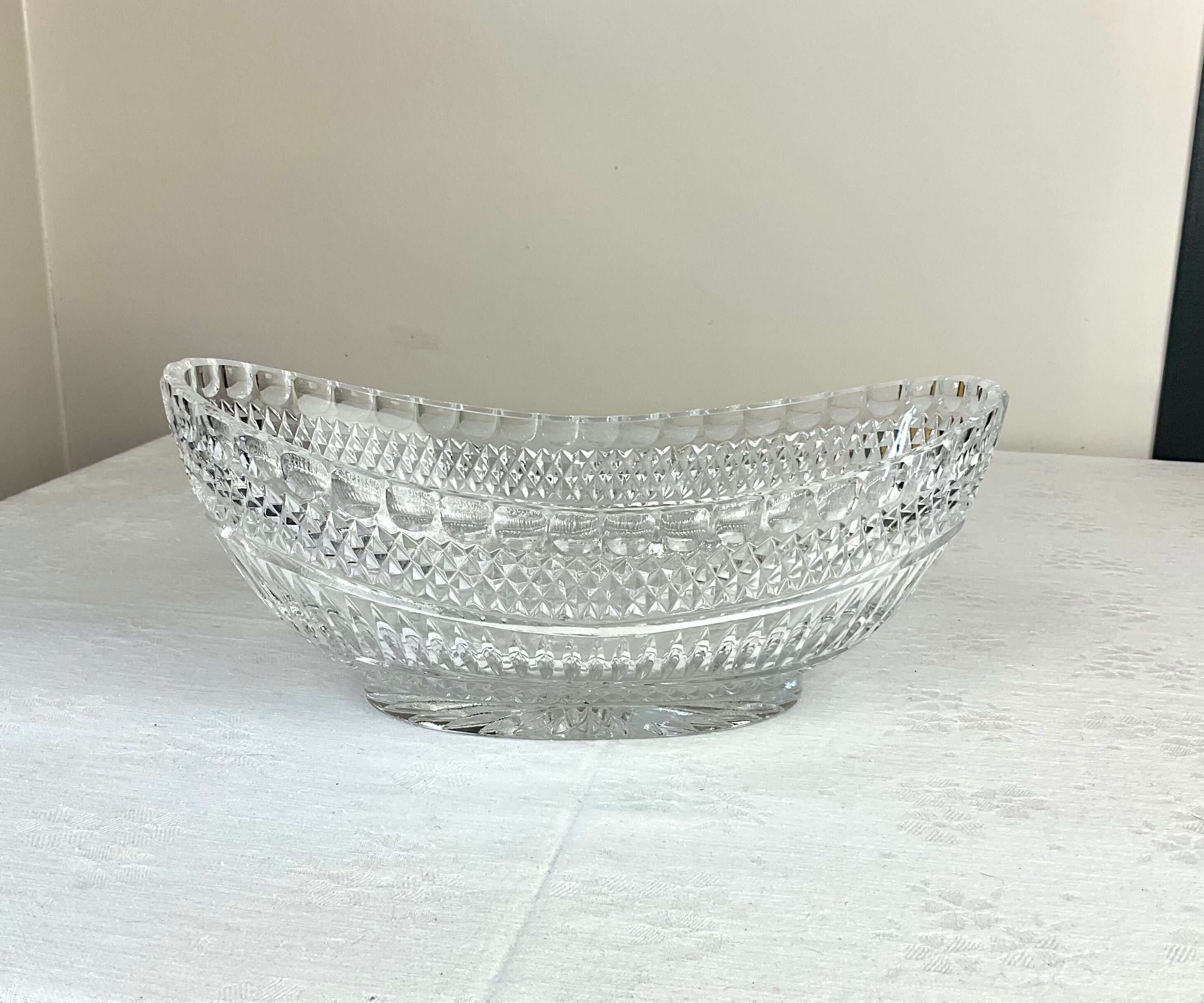 Coupe à fruits en verre vintage