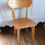 Set of 2 wooden bistro chairs