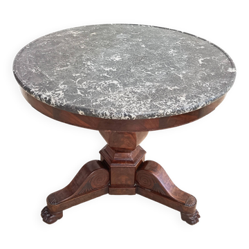 Empire side table in mahogany