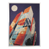 modern architecture tapestry