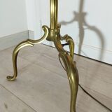 Gilded bronze floor lamp
