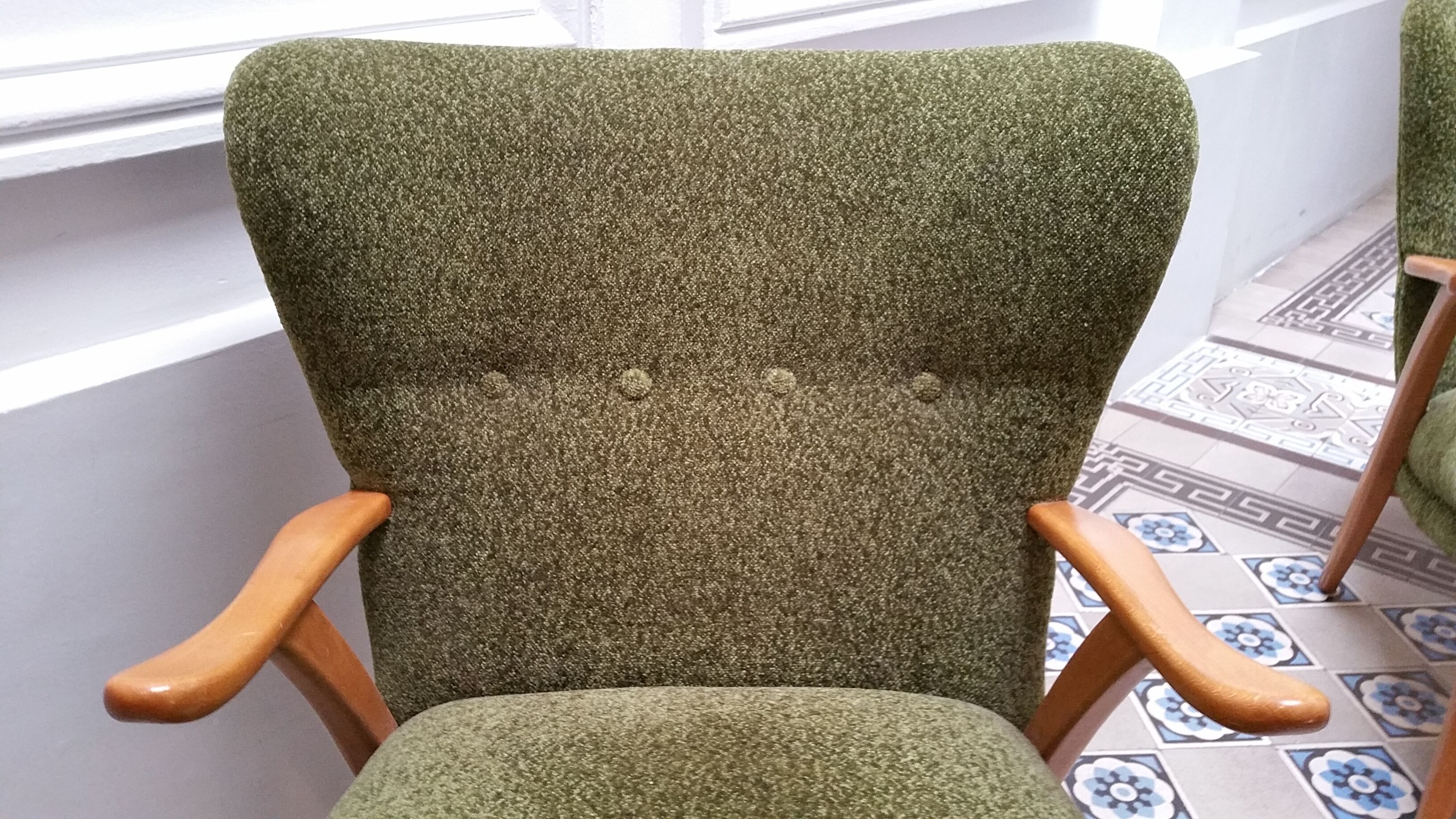 Pair of chairs WING Zig Zag cocktail vintage 50 60 year