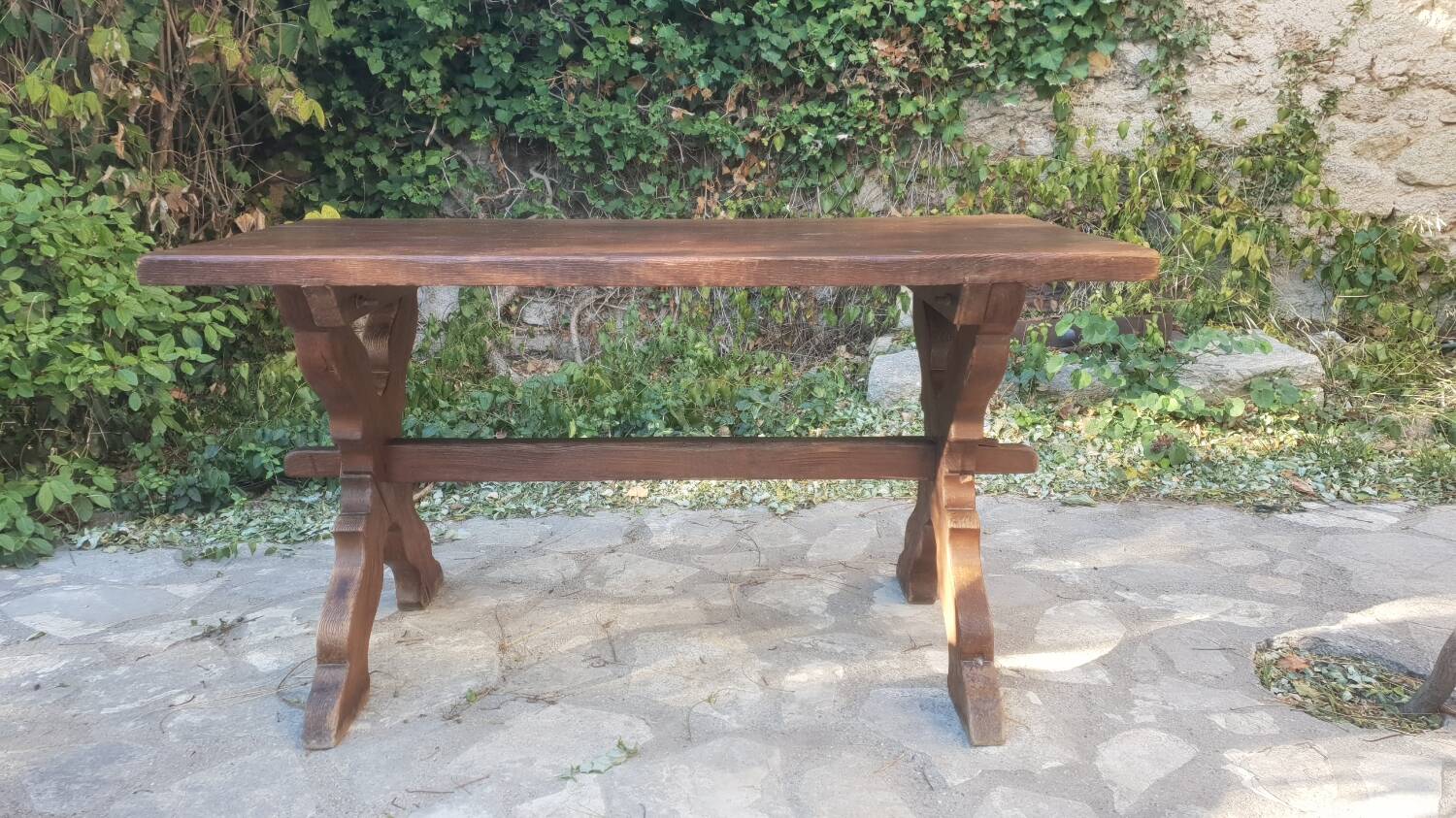 Antique oak farmhouse table