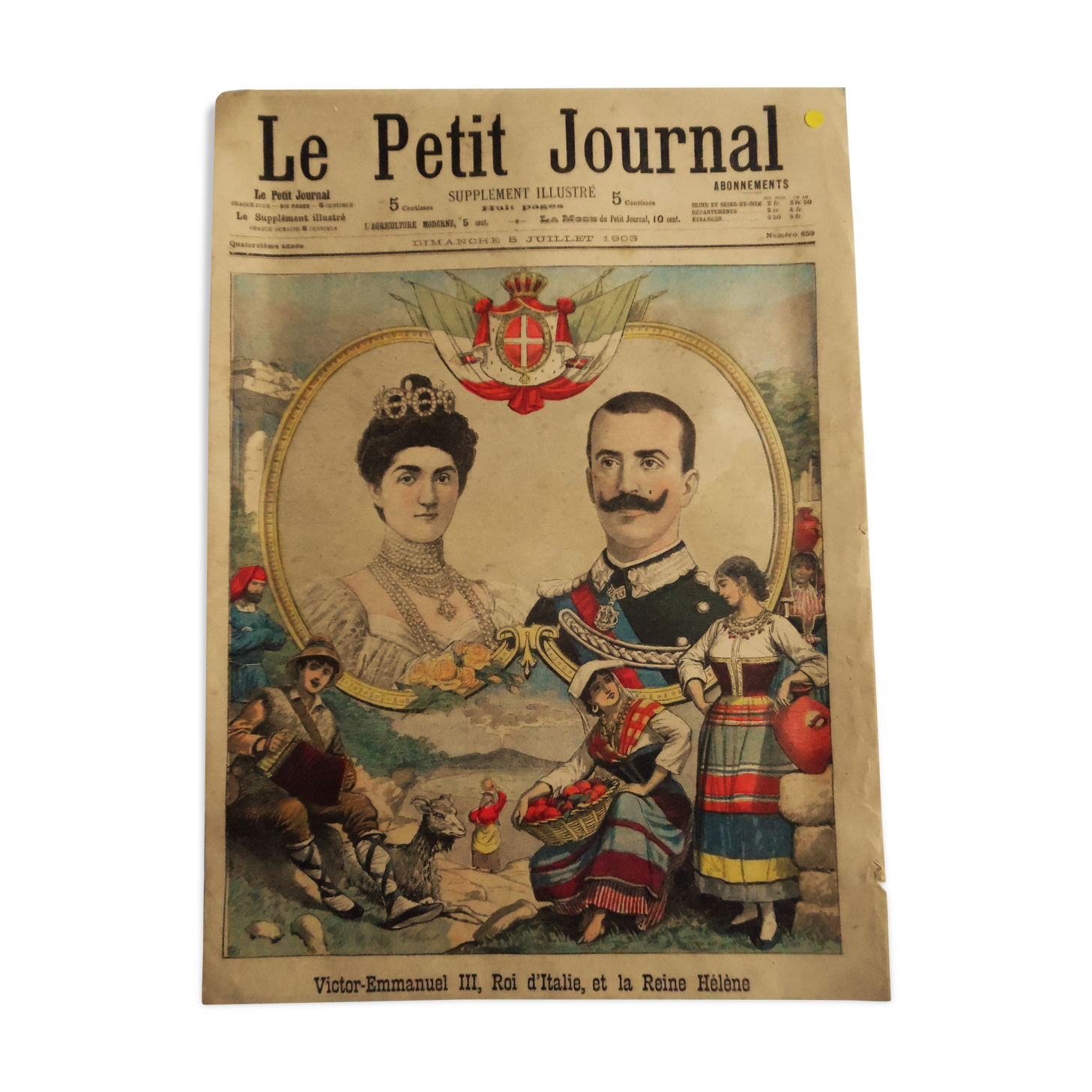 Victor-Emmanuel III, King of Italy and Queen Helena in 1903