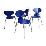 Suite of 4 ant chairs 3101 series 7 Arne Jacobsen for Fritz Hansen Ant chair