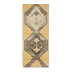 Vintage Turkish Hand-Knotted Wool Cotton Yellow Runner Rug 81x204